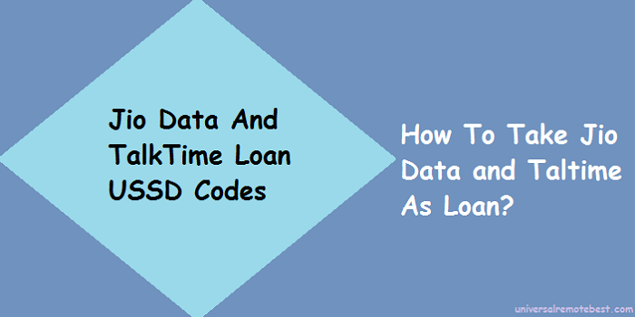 jio data and talktime loan codes