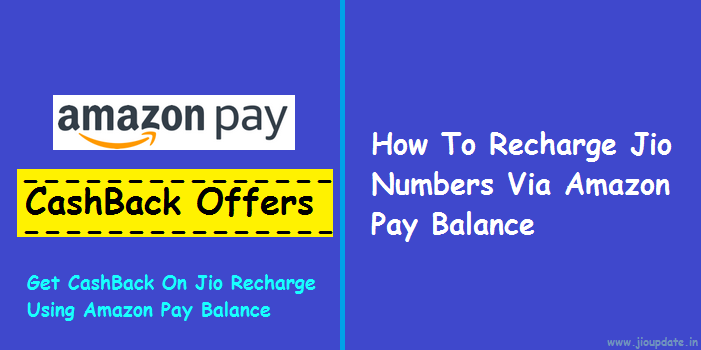 how to recharge jio via amazon pay balance