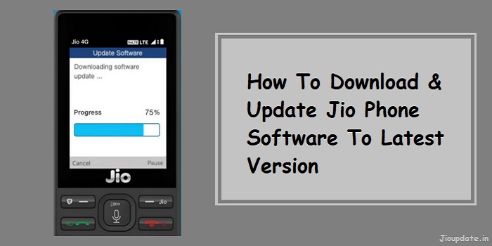 how to update jio phone software